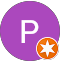 Un cercle violet avec la lettre p et une étoile orange dedans client chez push push propreté