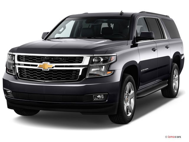 A chevrolet suburban suv is shown on a white background.