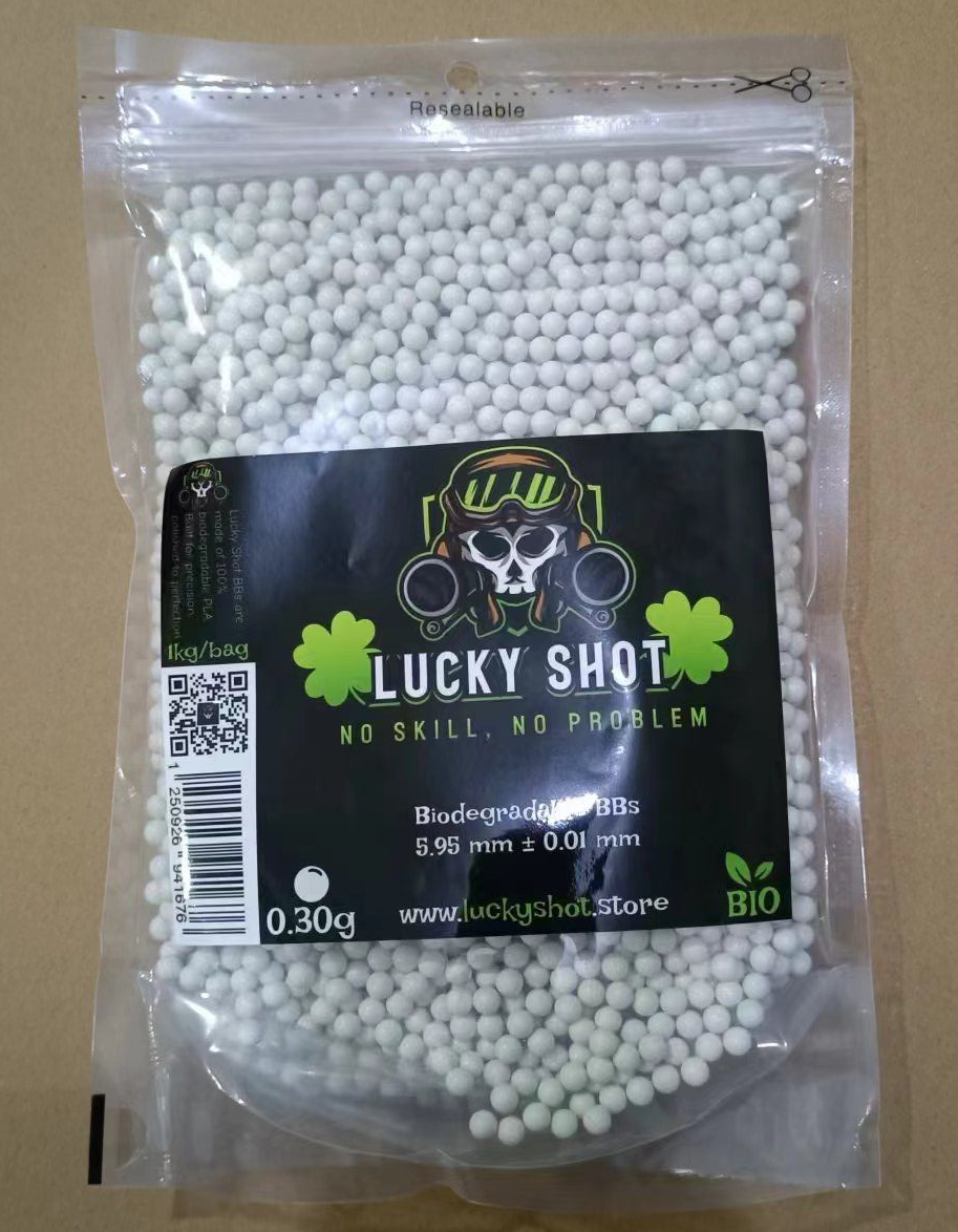 Lucky Shot 0.30g Bio BBs 1 Kilo Bag