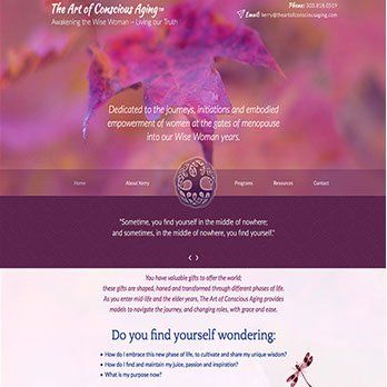 The Art of Conscious Aging website