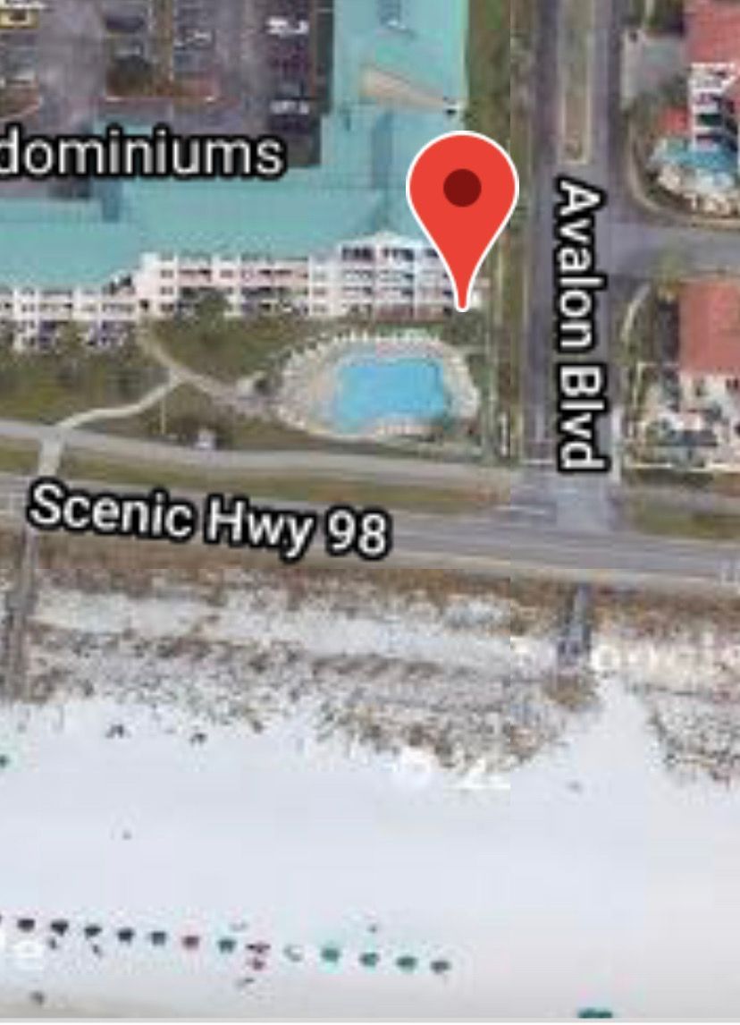 An aerial view of avalon blvd and scenic hwy 98