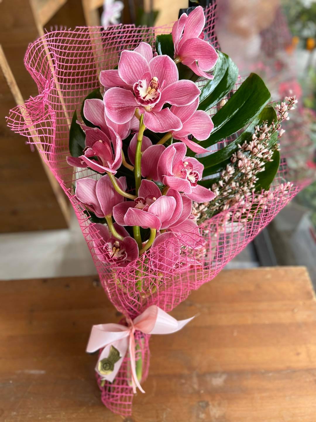 Gift with flowers