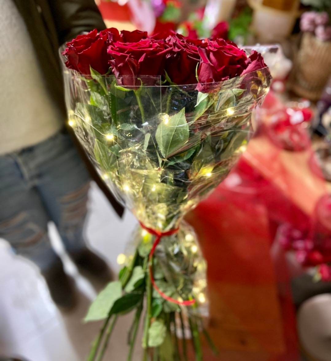 Bouquet of red roses