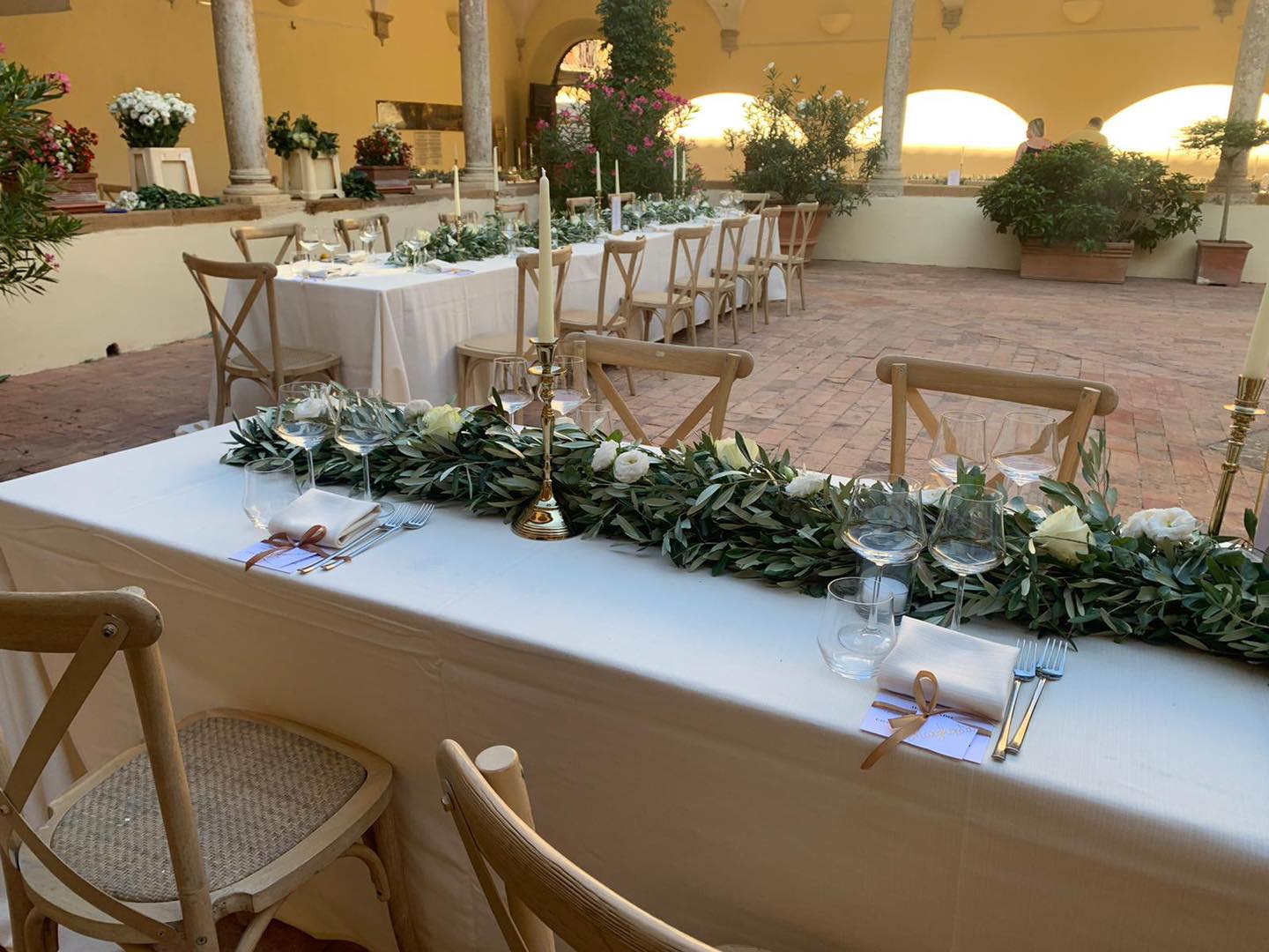 Wedding table with decorations