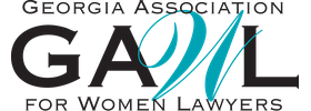 the logo for the georgia association for women lawyers