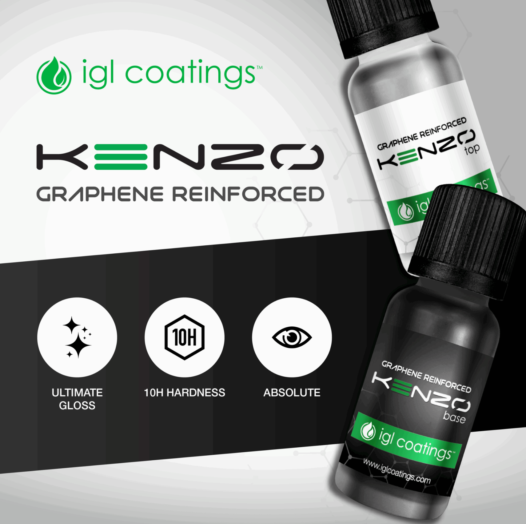 A set of bottles and a box of epocal quartz coatings.