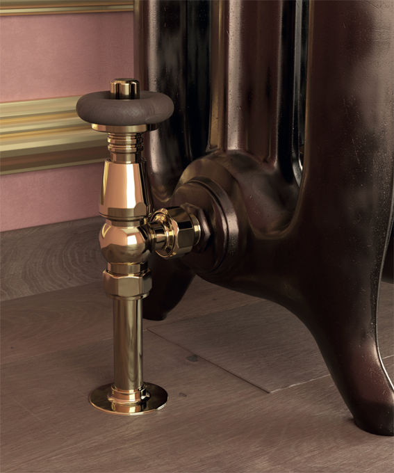 Ventil-Set Brass wood thermo