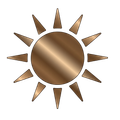 Icon Sonne für Strahlungswärme