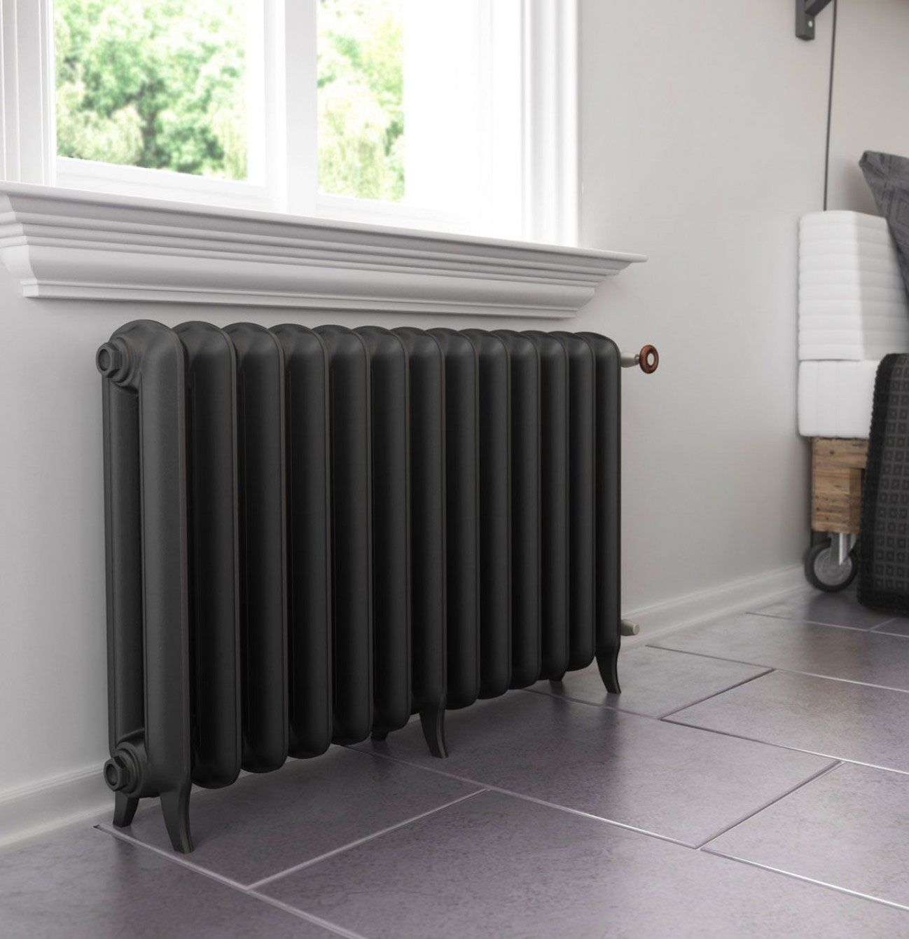 Gussheizkörper MARS in einer modernen Wohnung