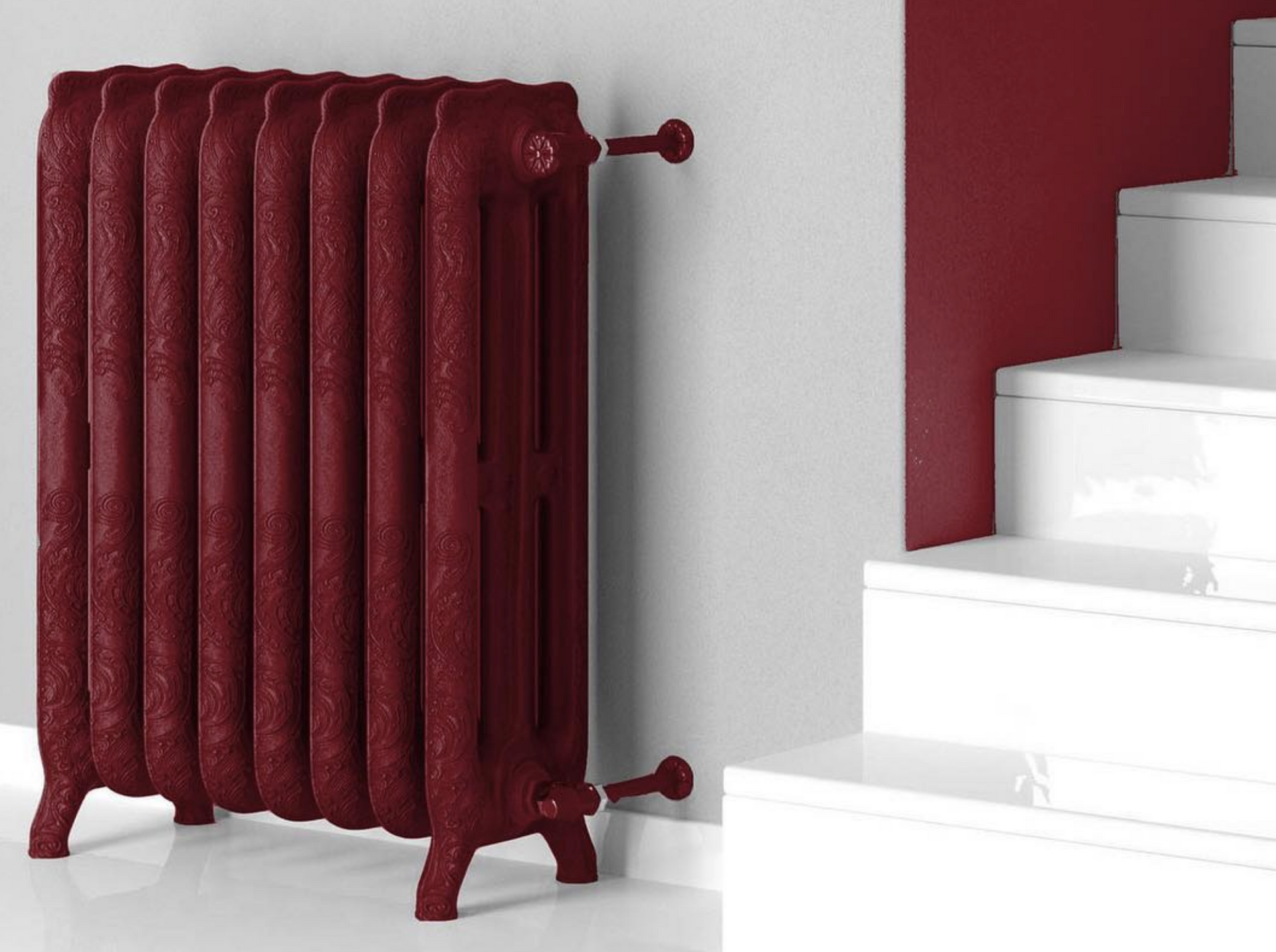 Gussheizkörper Apollo in modernem Appartment