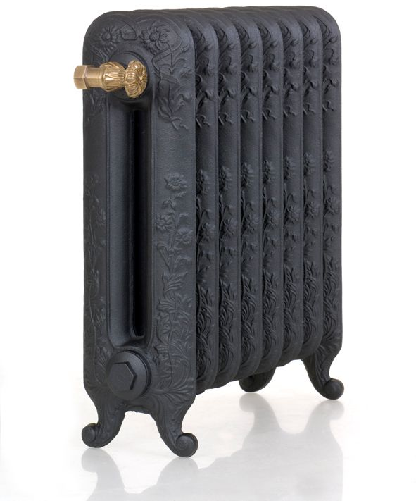 Gussheizkörper DIANA in mattschwarz