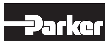 A black and white logo for parker on a white background.