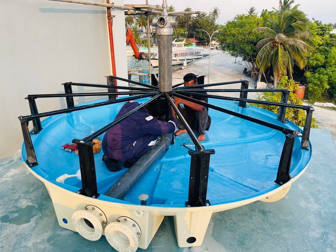 Cooling tower in Maldives