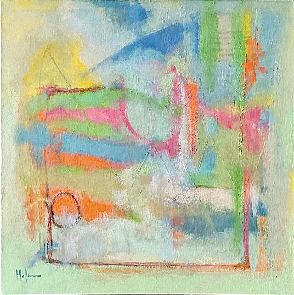 Contemporary abstract oil painting by British artist Michael Holmes