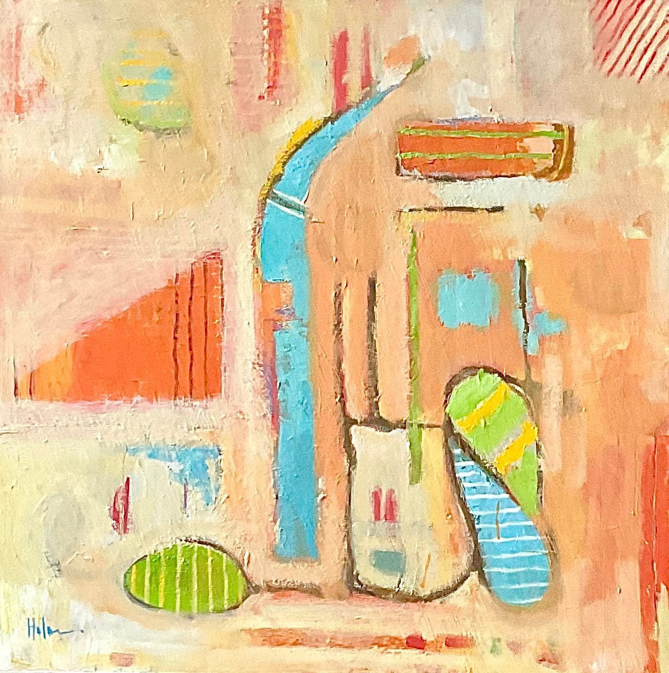 Abstract oil painting by Michael Holmes 