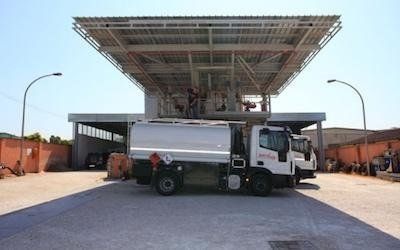 Cisterne sotto tettoia