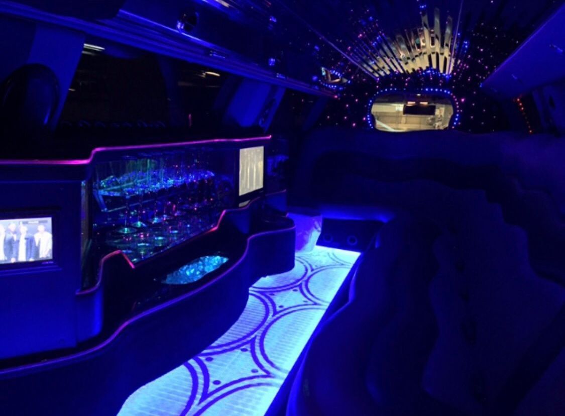 The Inside of a Limousine is lit up — Superstretch300 Limousines in Sunshine Coast, QLD