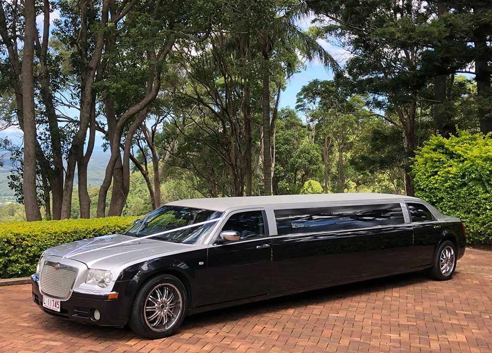 Luxury Black Limousine — Superstretch300 Limousines in Sunshine Coast, QLD