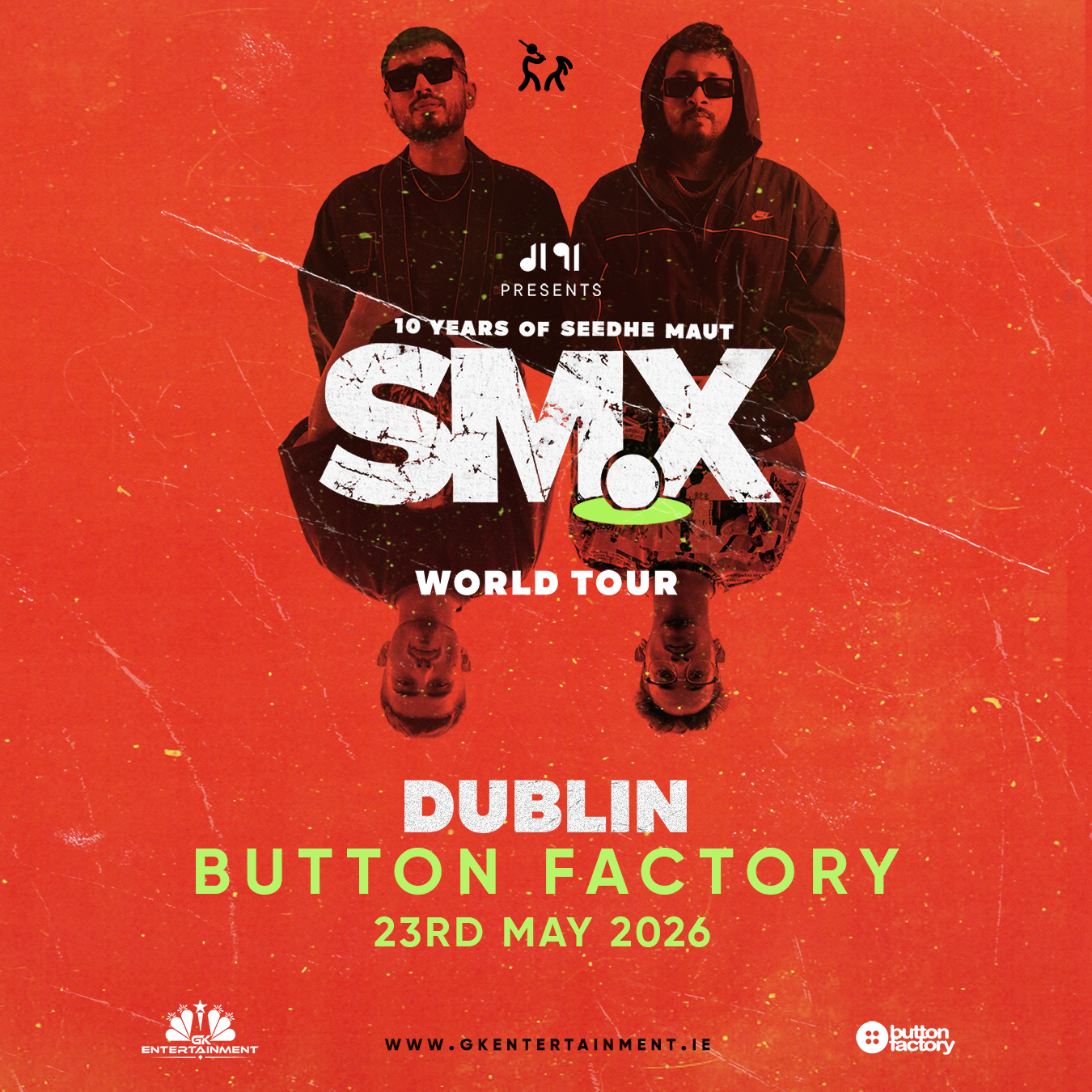 Seedhe Maut bring SMX – 10 Years to Dublin on 23r May at The Button Factory. A high-energy Hindi rap