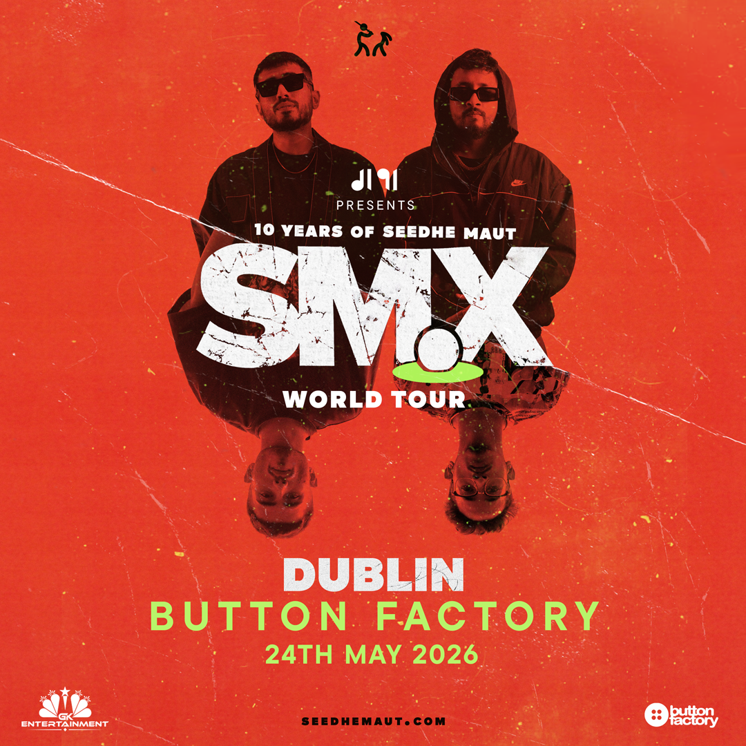 Seedhe Maut bring SMX – 10 Years to Dublin on 24 May at The Button Factory. A high-energy Hindi rap