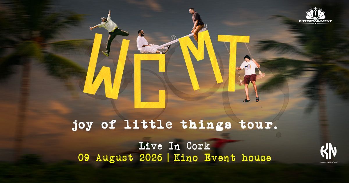 ✨ When Chai Met Toast – Joy of Little Things live in Cork! Catch them at Kino Events House on 9 Aug 2026 for an unforgettable indie-folk night with GK Entertainment.
