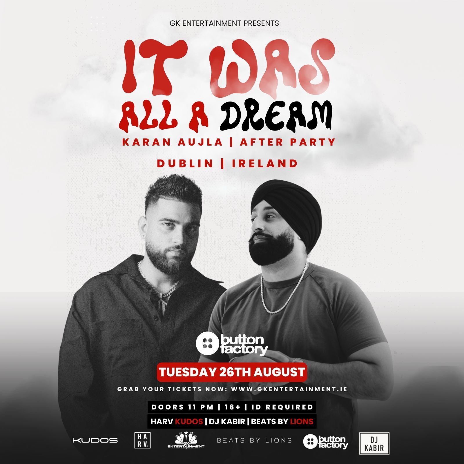 GK Entertainment Presents: Karan Aujla Official After Party – Dublin