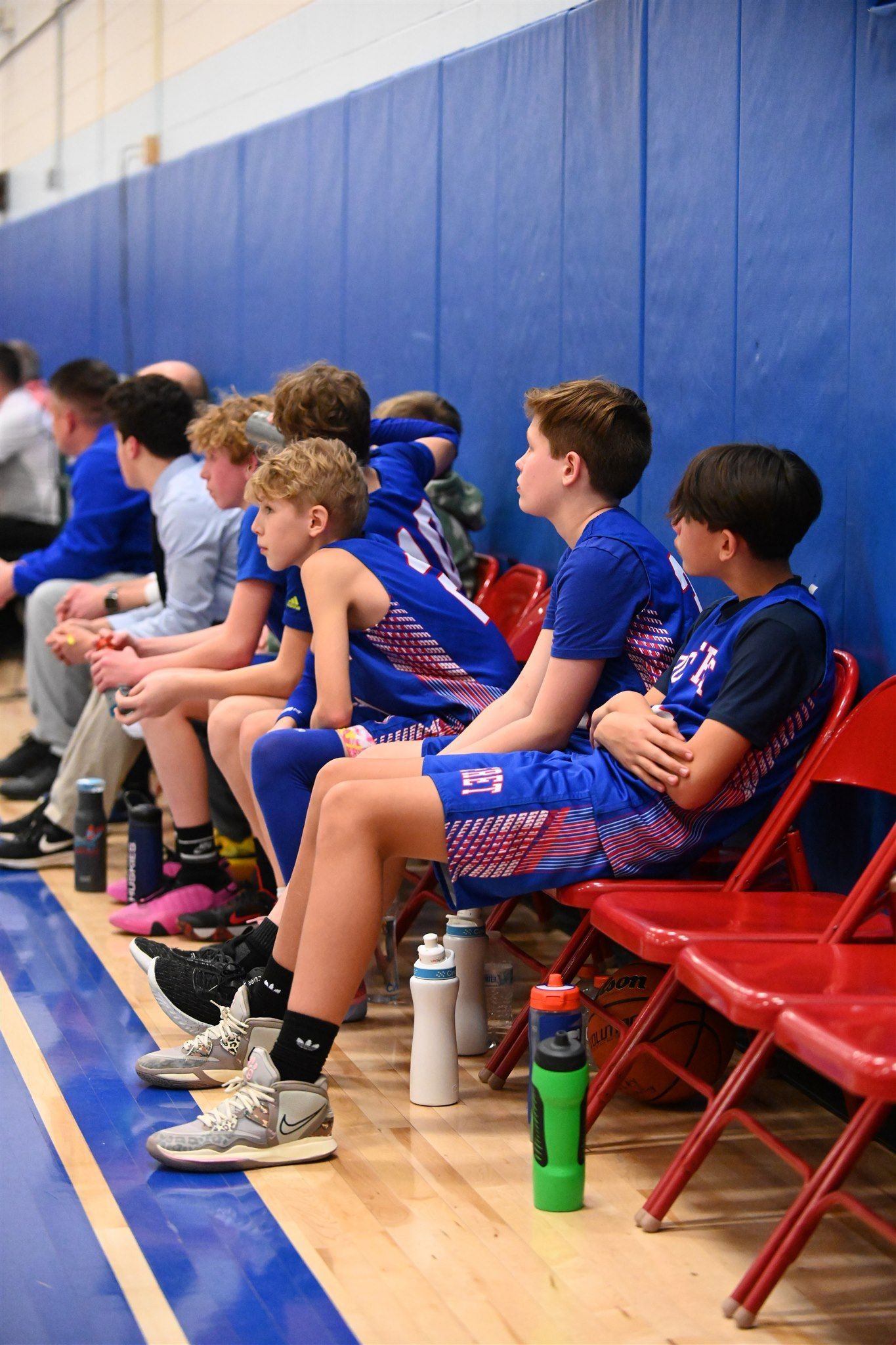 Members of the 2023-24 boys basketball team