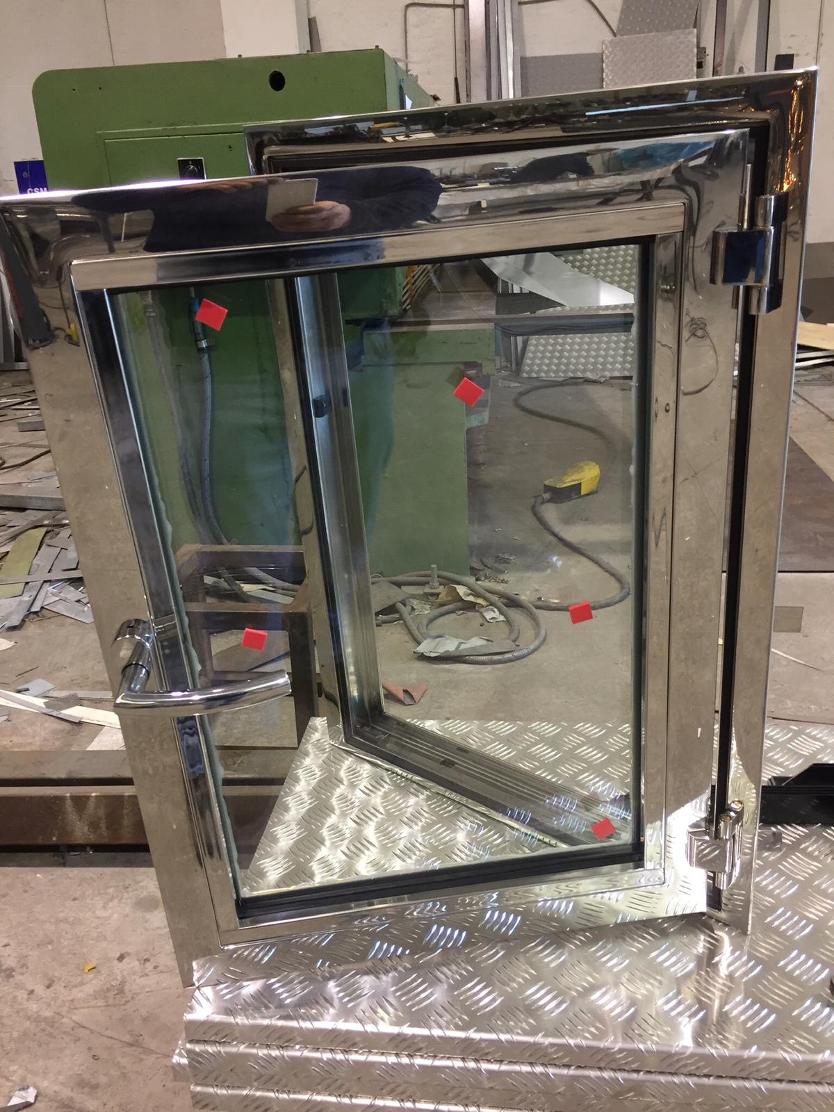 stainless steel processing window