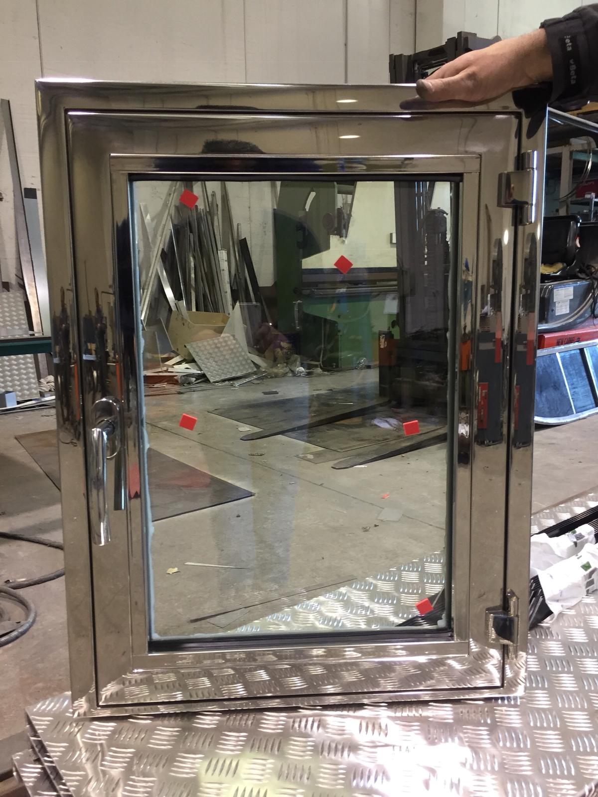 stainless steel window