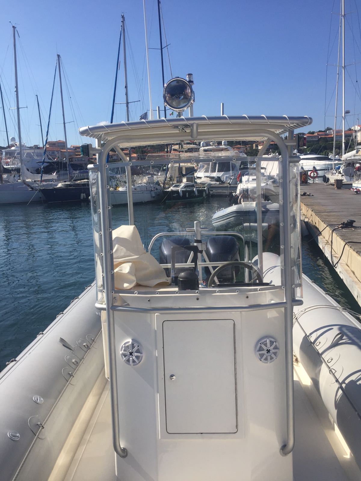 gommone tendalino inox