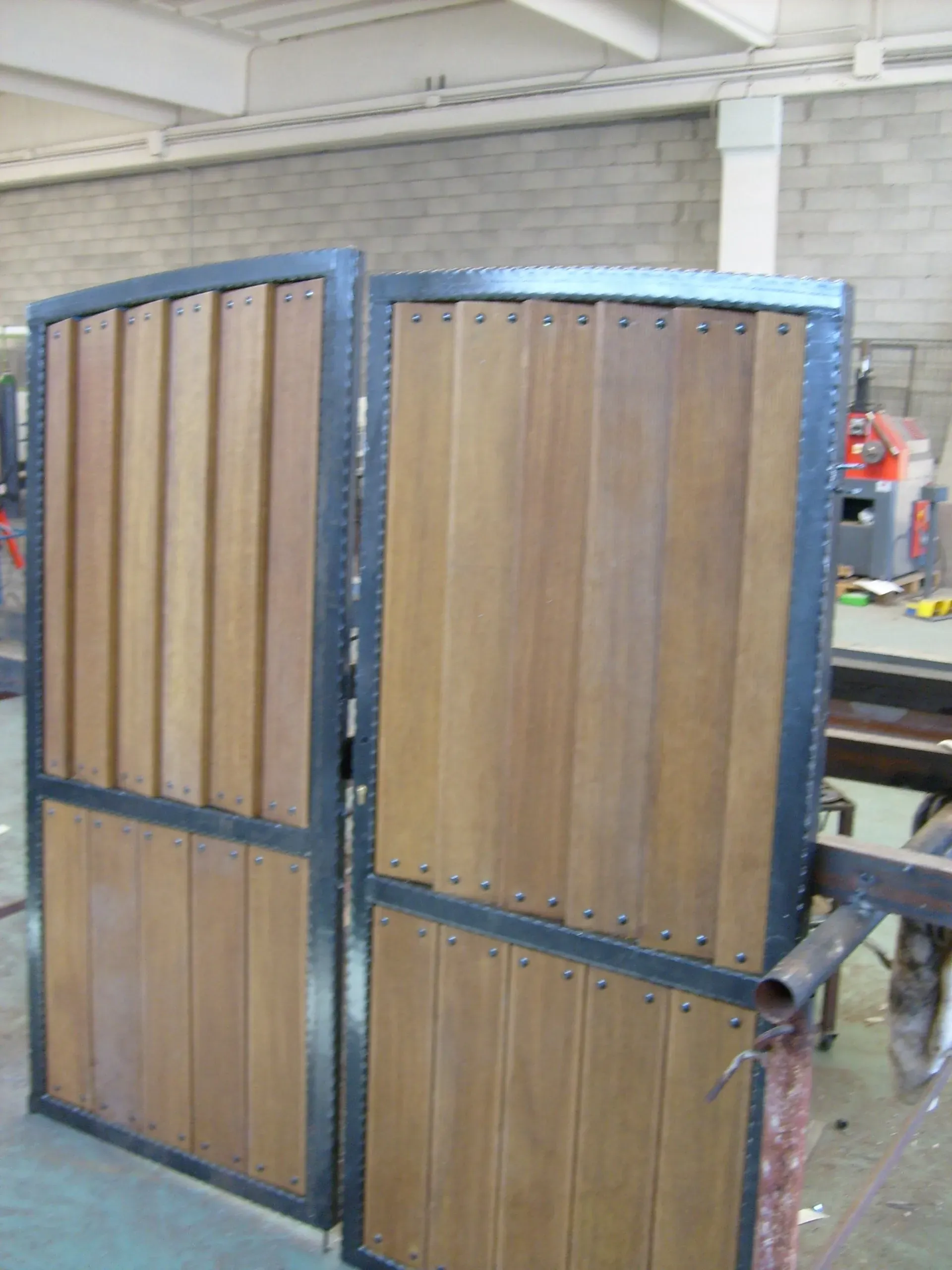 steel and wood gate