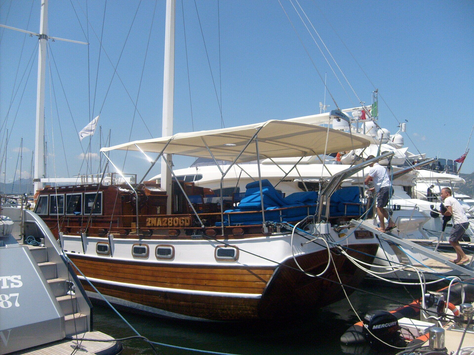 stainless steel boat awning