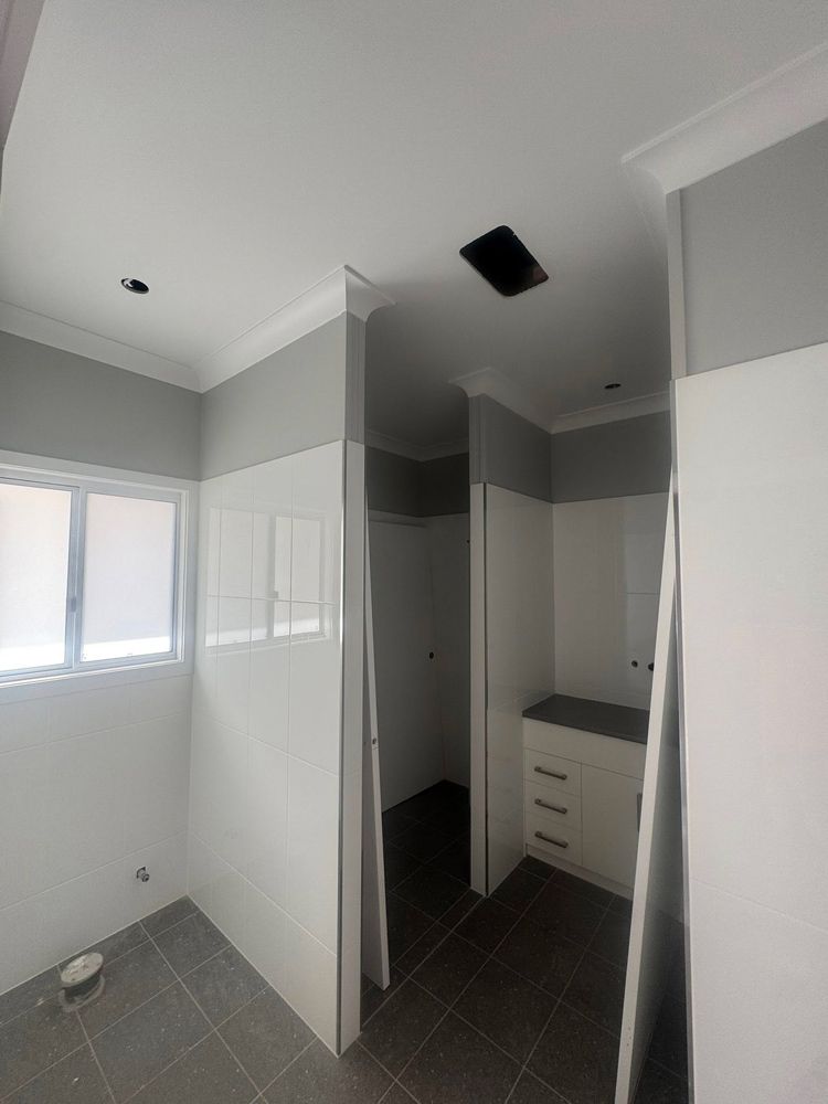 White and Gray Painted Walls