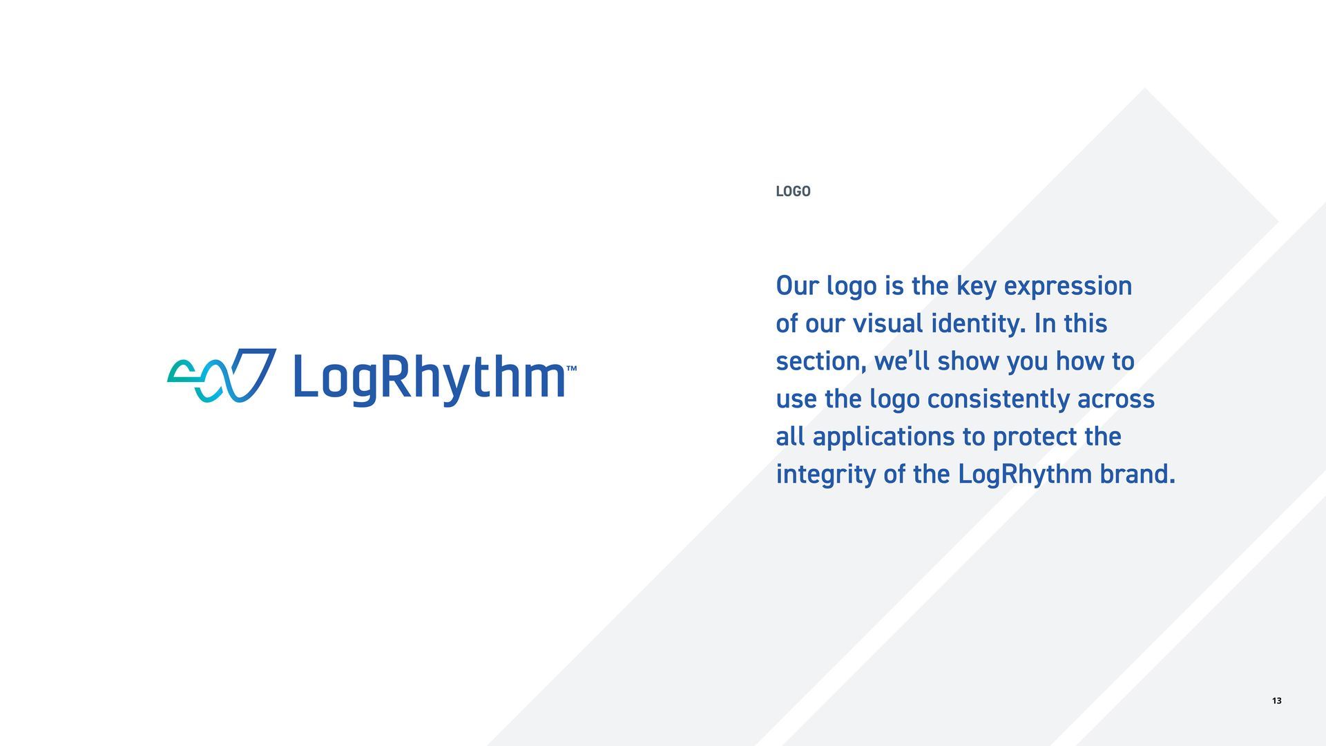 A logo for a company called logrhythm is on a white background.