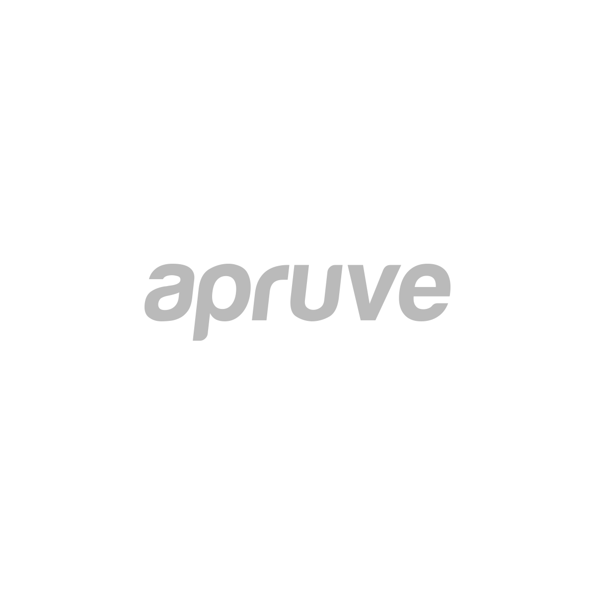 A logo for a company called apruve on a white background.