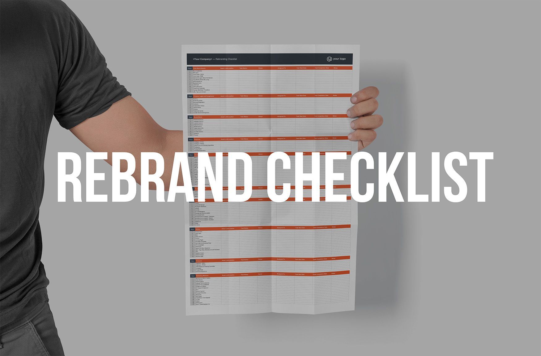 Get the rebrand checklist to jumpstart your rebrand effort.