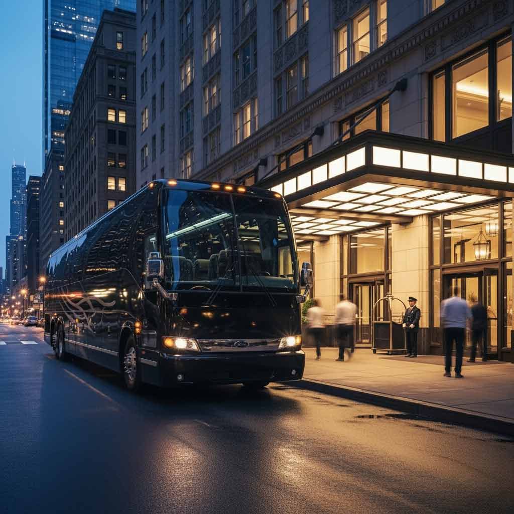 Motorcoach and Bus Services for large groups Sporting Events and conventions in Chicago Illinois
