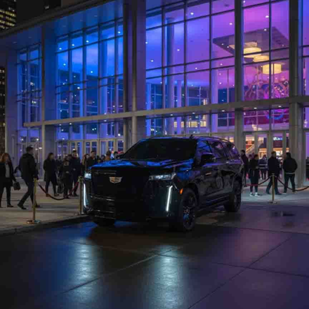 VIP Cadillac Escalade SUV Chauffeured service for Special and Sporting Events