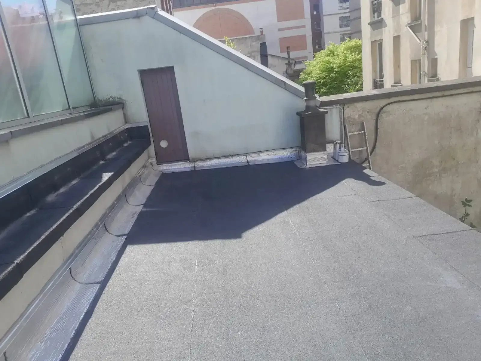 Chantier – Réfection de toiture-terrasse (bicouche) – Paris 13e