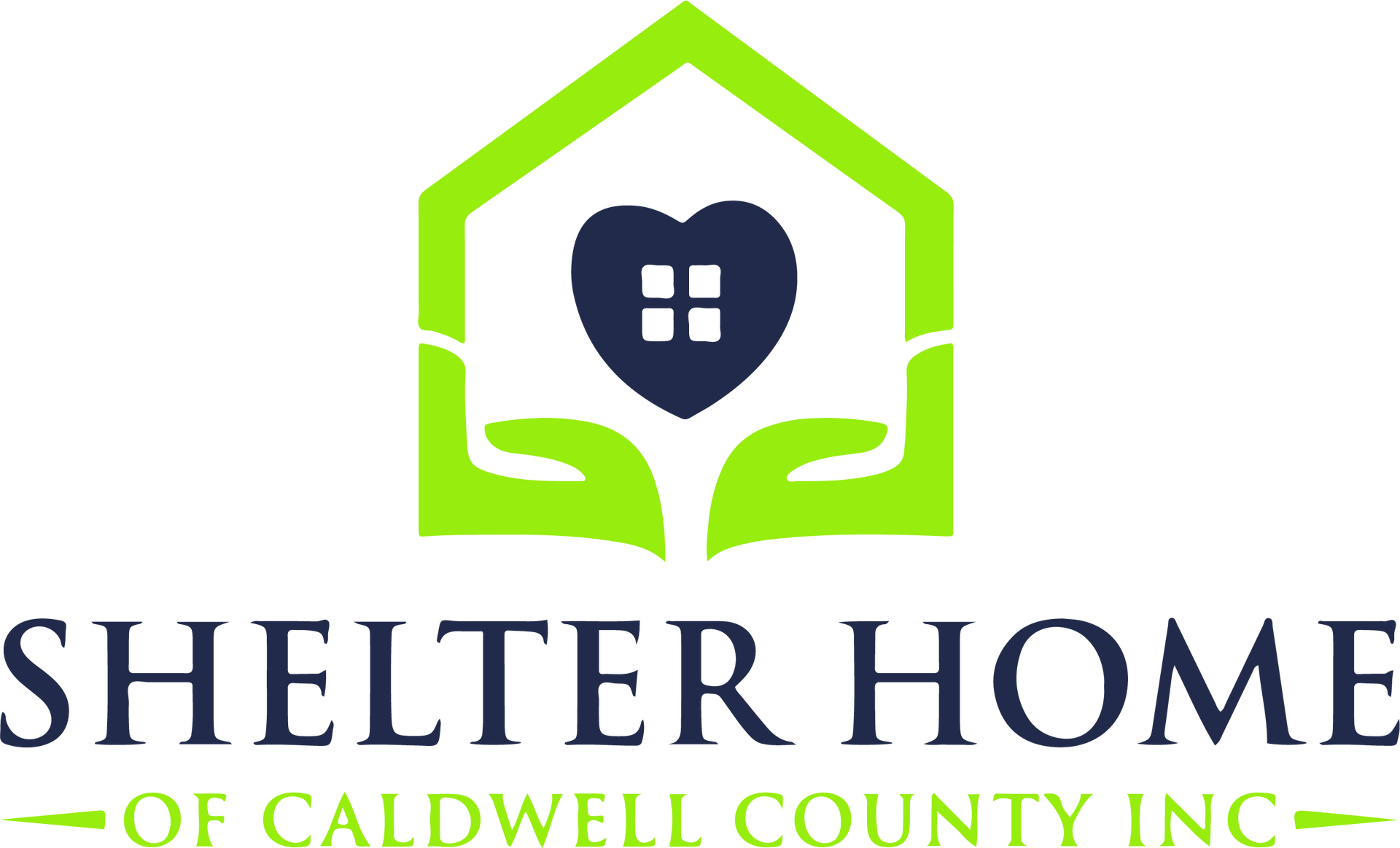 A logo for shelter home of caldwell county inc.