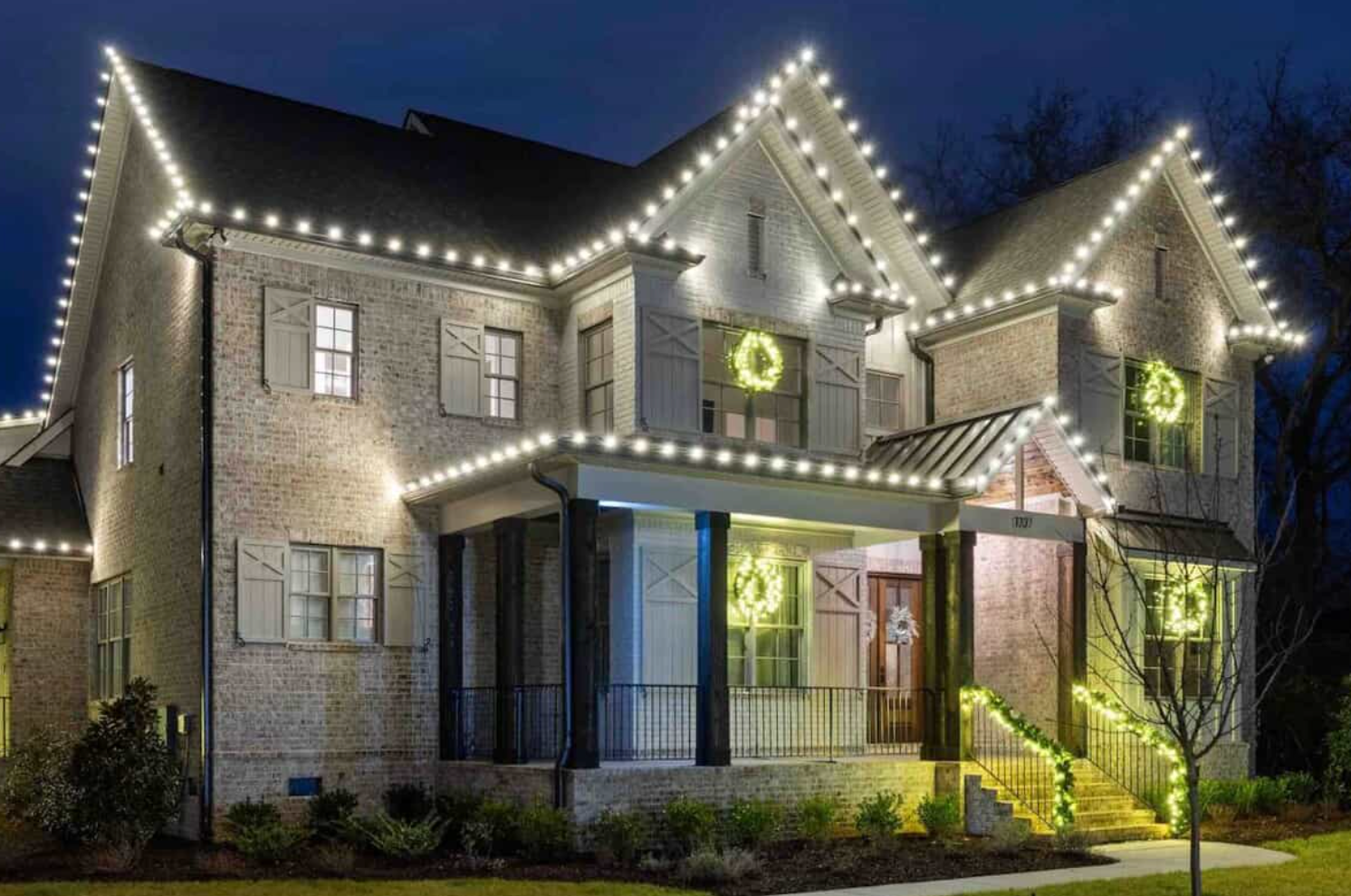 home with holiday lighting from blingle