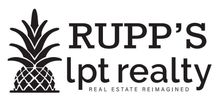 Rupp's lpt Realty Logo featuring pinapple stating real estate reimagined