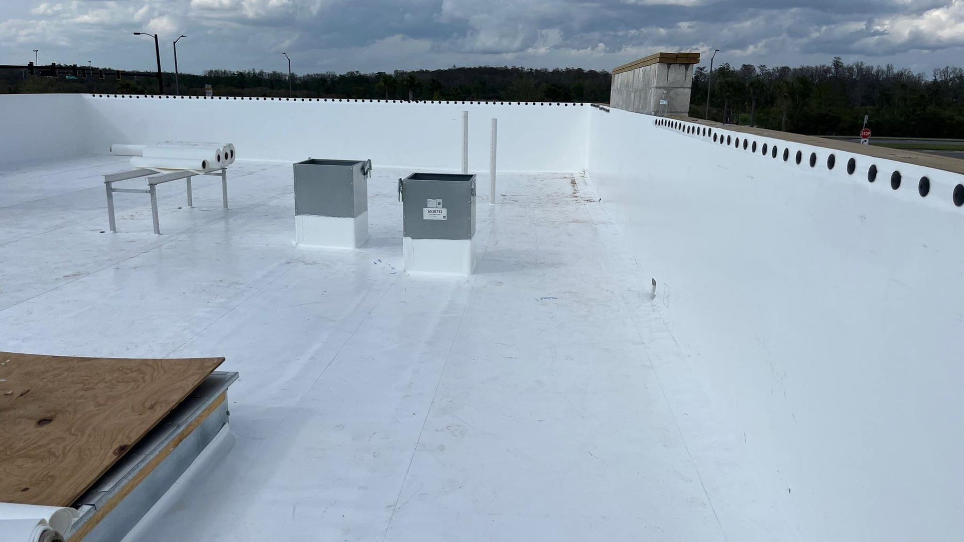 Commercial flat roof installation in Dade City FL