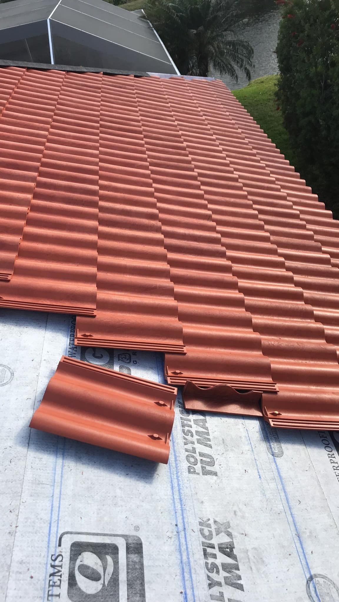Residential tile roof installation in Dade City FL