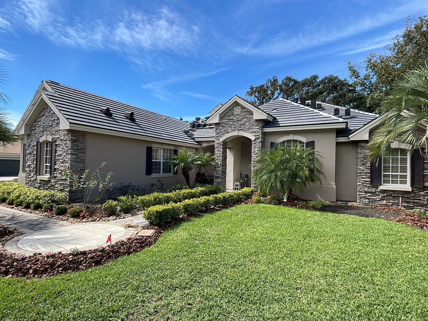 Tile roof installation in Dade City FL by Nations Roofing & Construction