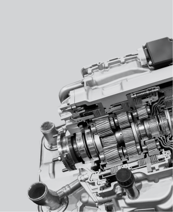Cutaway of an engine transmission with gears, shafts, and other mechanical components | The SouthSide Garage