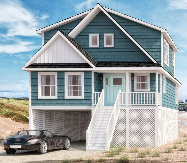 A House on Stilts on The Beach | Rumson, NJ | Gary Allen Industries