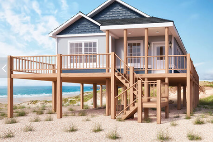 A House on Stilts on The Beach | Rumson, NJ | Gary Allen Industries