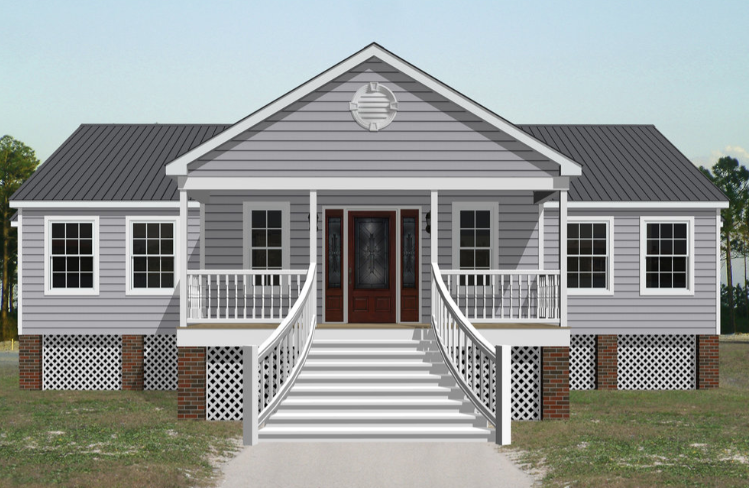 A Rendering of A House with A Porch and Stairs | Rumson, NJ | Gary Allen Industries