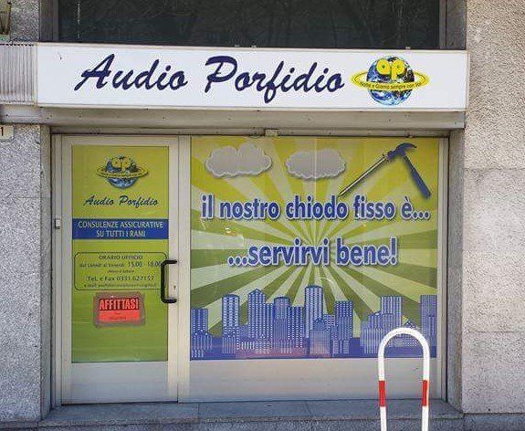 vetrofania per audio porfidio